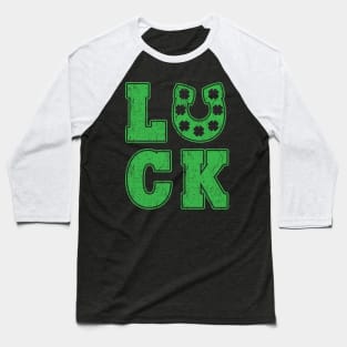 St. Patrick's Day - Luck Baseball T-Shirt